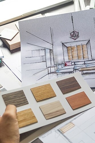 Image de différents matériaux et d'un dessin